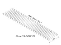 KHAY CÁP W500 H50