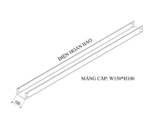Máng cáp W150 H100