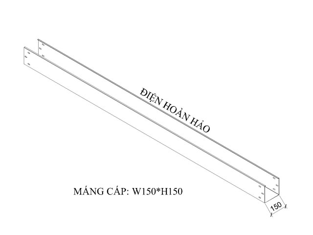 máng cáp W150 H150
