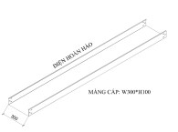 Máng cáp W300 H100