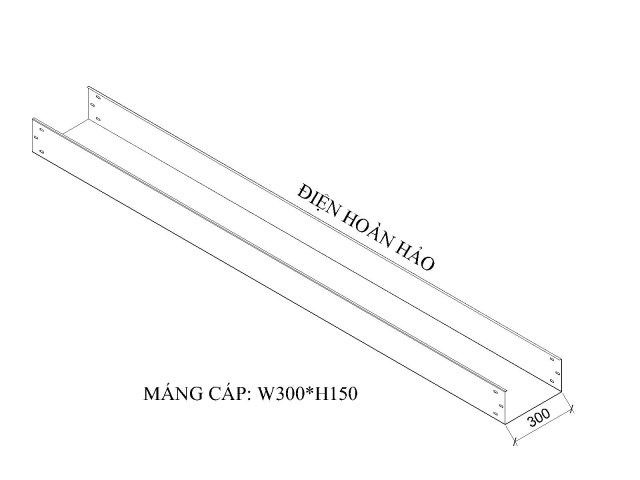 Máng cáp W300 H150