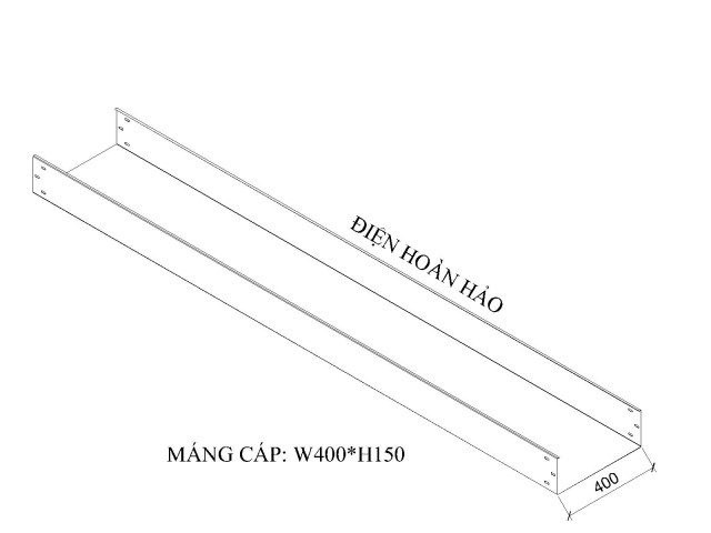 Máng cáp W400 H150
