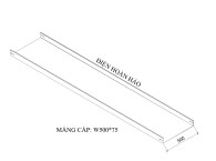Máng cáp W500 H75