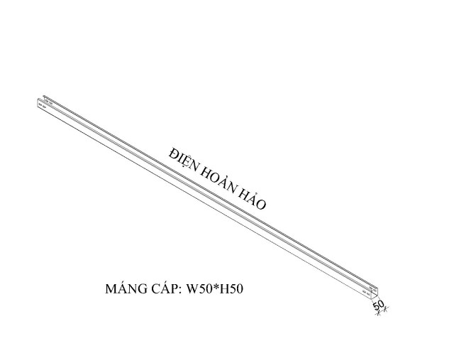 Máng cáp W50 H50