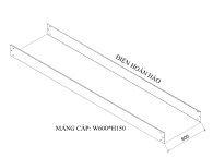 Máng cáp W600 H150