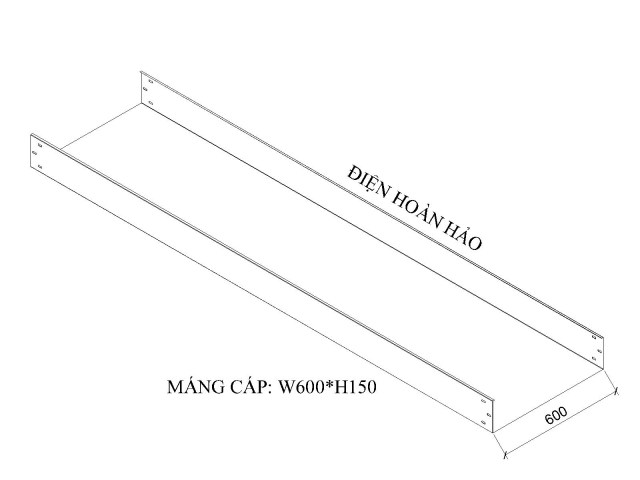 Máng cáp W600 H150