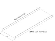 Máng cáp W700 H100