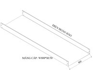 Máng cáp W800 H150
