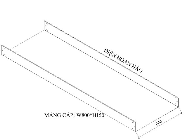 Máng cáp W800 H150
