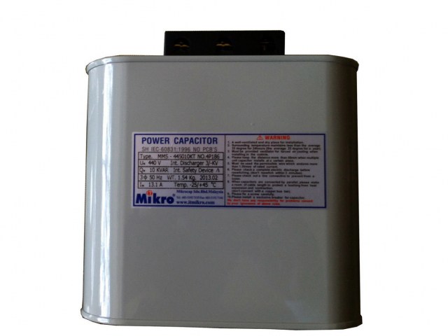Tụ Dầu 3p ( Loại Vuông ) Mikro 50Kvar - 440V - 50Hz  210D*280H